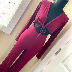 Burgundy Jumpsuit